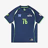 Zennovawear Seattle Seahawks Youth Football x Football V-Neck Fan Top - College Navy