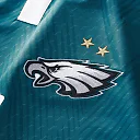 Zennovawear Philadelphia Eagles Youth Football x Football Collared Fan Top - Midnight Green