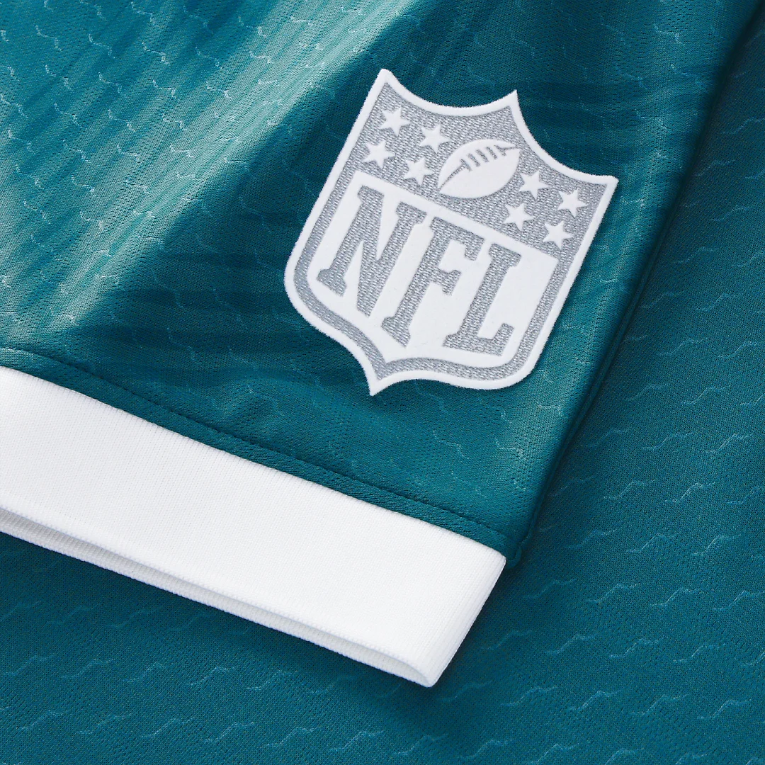 Zennovawear Philadelphia Eagles Youth Football x Football Collared Fan Top - Midnight Green