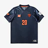 Zennovawear Chicago Bears Youth Football x Football V-Neck Fan Top - Navy