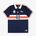 Zennovawear Denver Broncos Youth Football x Football Collared Fan Top - Navy