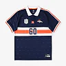 Zennovawear Denver Broncos Youth Football x Football Collared Fan Top - Navy