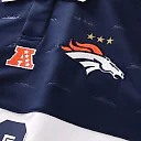 Zennovawear Denver Broncos Youth Football x Football Collared Fan Top - Navy
