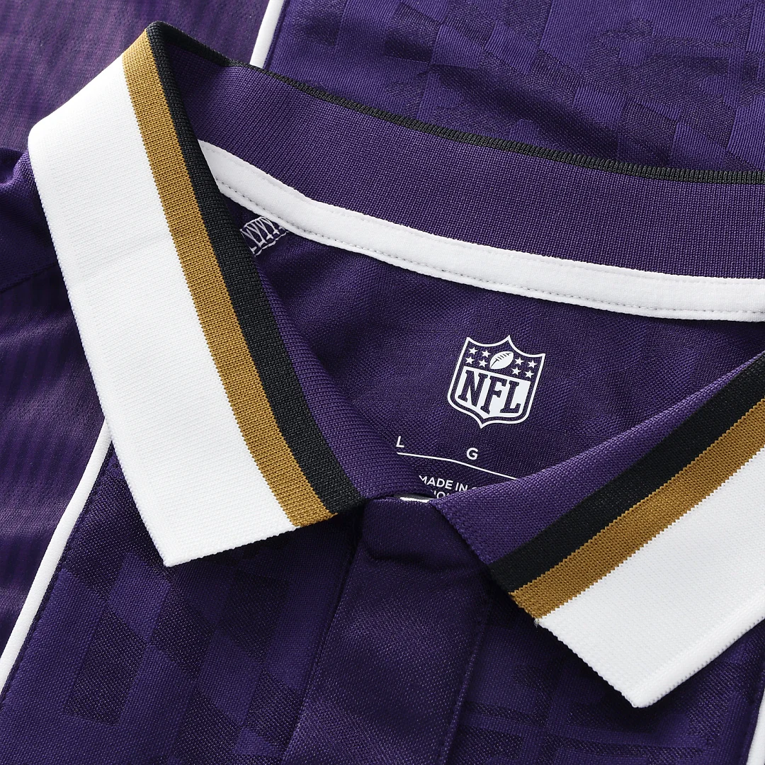 Zennovawear Baltimore Ravens Youth Football x Football Collared Fan Top - Purple