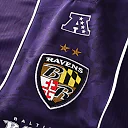 Zennovawear Baltimore Ravens Youth Football x Football Collared Fan Top - Purple