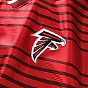 Zennovawear Atlanta Falcons Youth Football x Football V-Neck Fan Top - Red