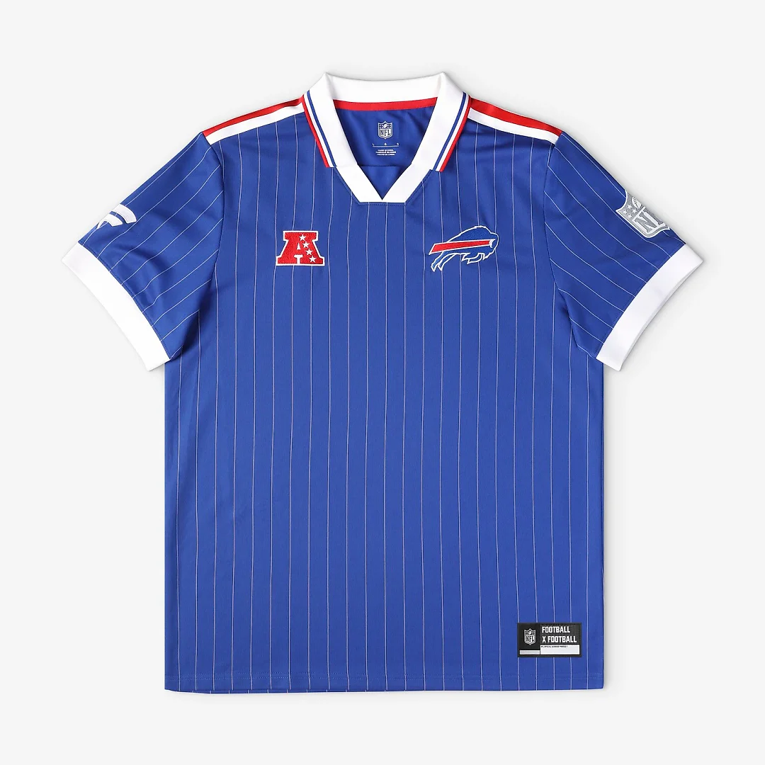 Zennovawear Buffalo Bills Youth Football x Football Collared Fan Top - Royal