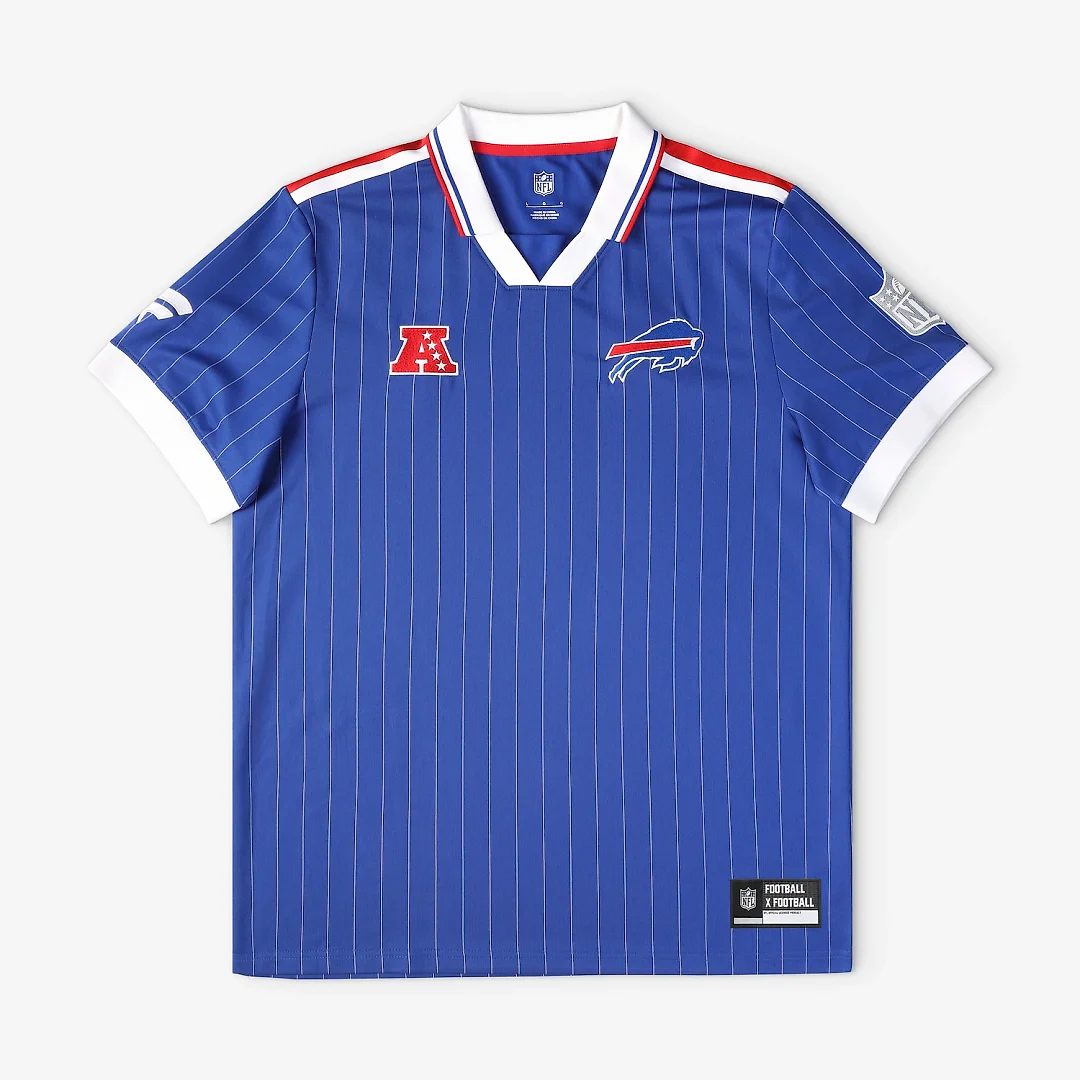 Zennovawear Buffalo Bills Youth Football x Football Collared Fan Top - Royal