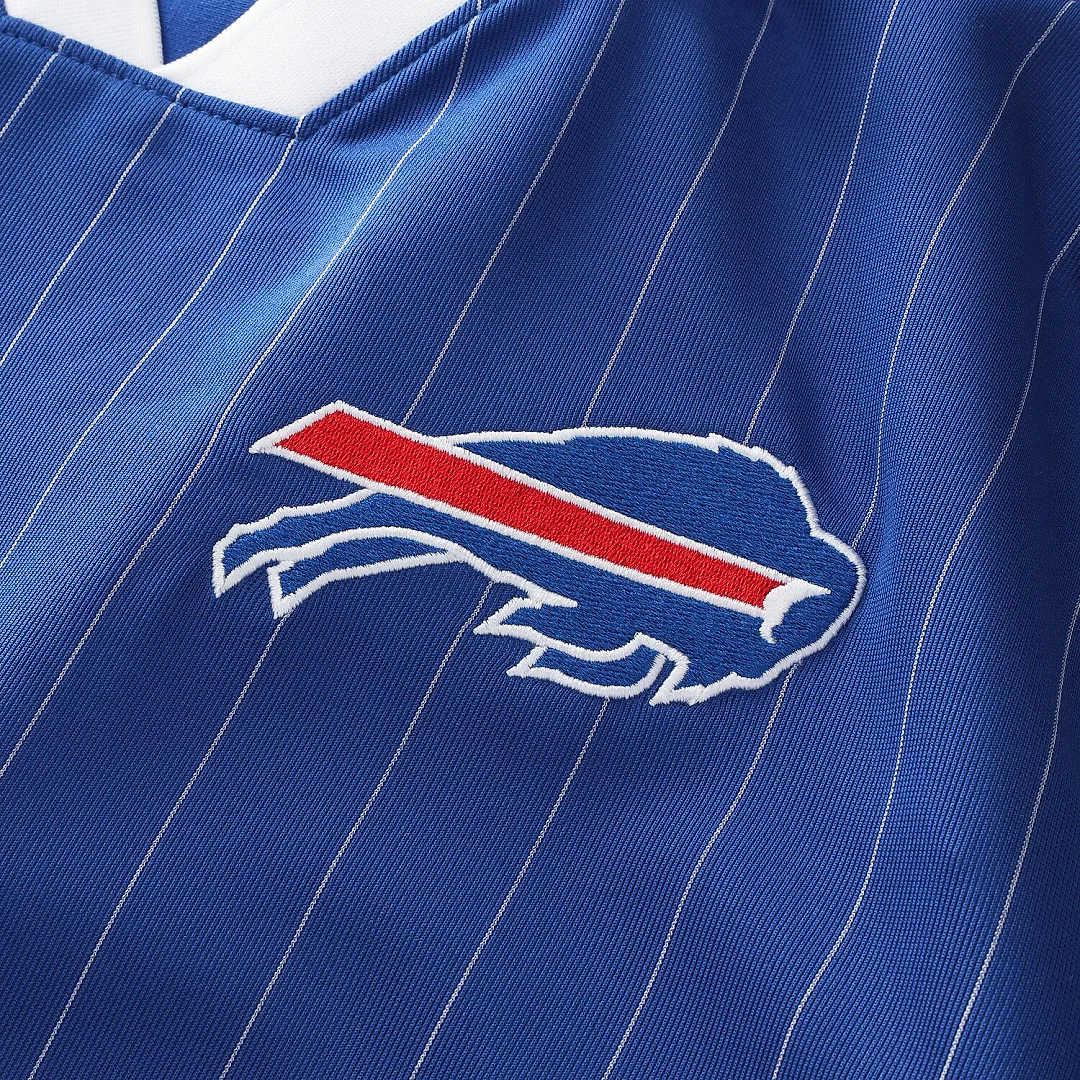 Zennovawear Buffalo Bills Youth Football x Football Collared Fan Top - Royal