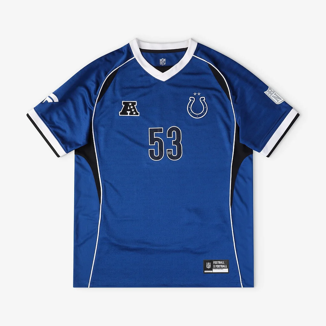Zennovawear Indianapolis Colts Youth Football x Football V-Neck Fan Top - Royal