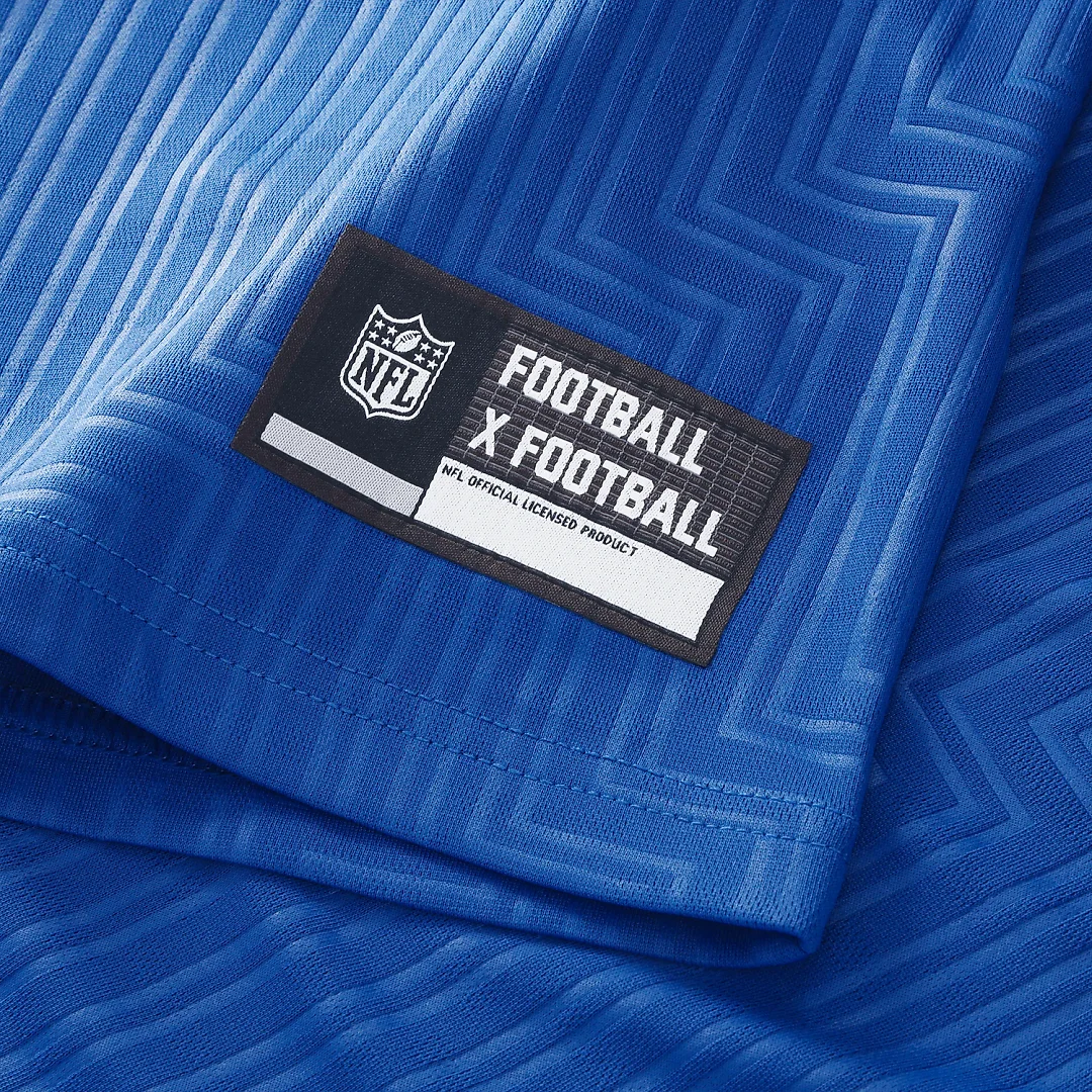 Zennovawear New York Giants Youth Football x Football Collared Fan Top - Royal
