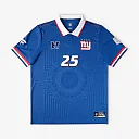 Zennovawear New York Giants Youth Football x Football Collared Fan Top - Royal