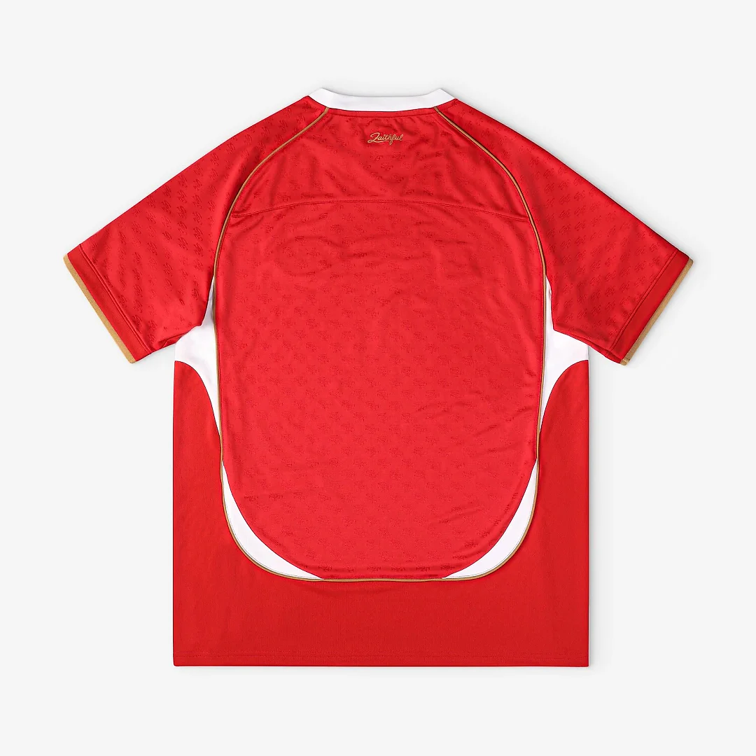 Zennovawear San Francisco 49ers Youth Football x Football V-Neck Fan Top - Scarlet