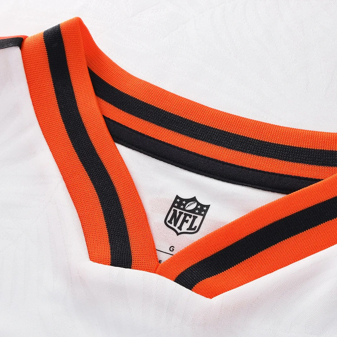 Zennovawear Cincinnati Bengals Youth Football x Football V-Neck Fan Top - White