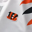 Zennovawear Cincinnati Bengals Youth Football x Football V-Neck Fan Top - White