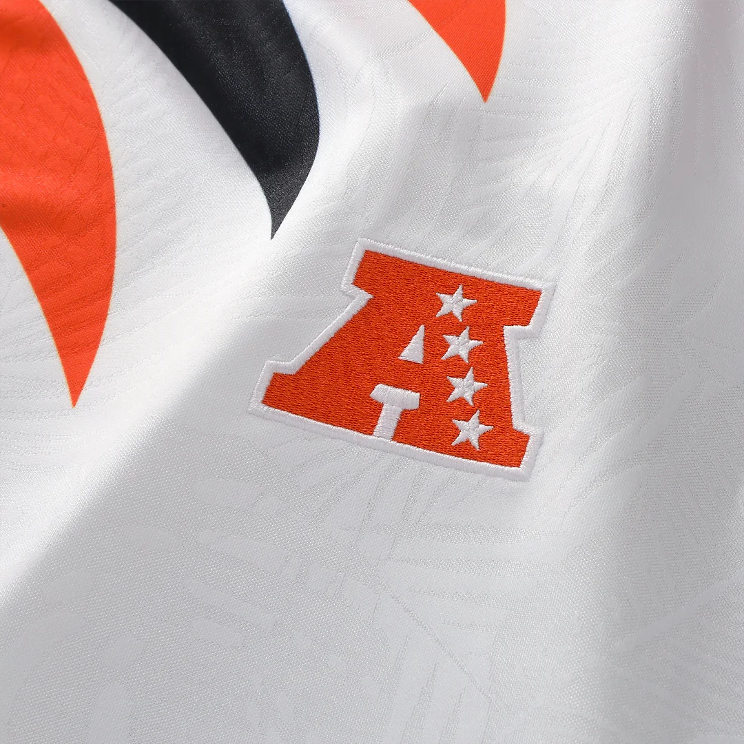 Zennovawear Cincinnati Bengals Youth Football x Football V-Neck Fan Top - White