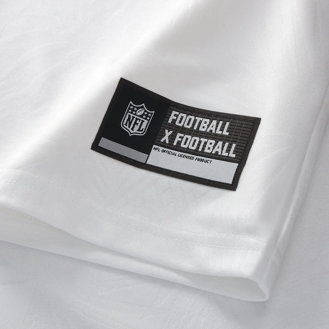 Zennovawear Cincinnati Bengals Youth Football x Football V-Neck Fan Top - White