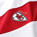 Zennovawear Kansas City Chiefs Youth Football x Football Collared Fan Top - White