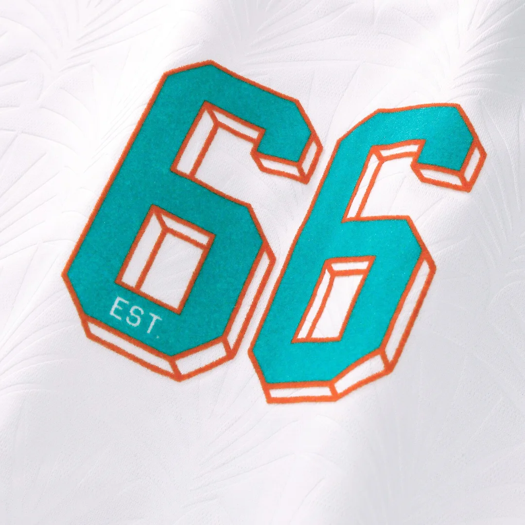 Zennovawear Miami Dolphins Youth Football x Football V-Neck Fan Top - White