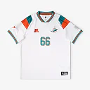 Zennovawear Miami Dolphins Youth Football x Football V-Neck Fan Top - White