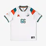 Zennovawear Miami Dolphins Youth Football x Football V-Neck Fan Top - White