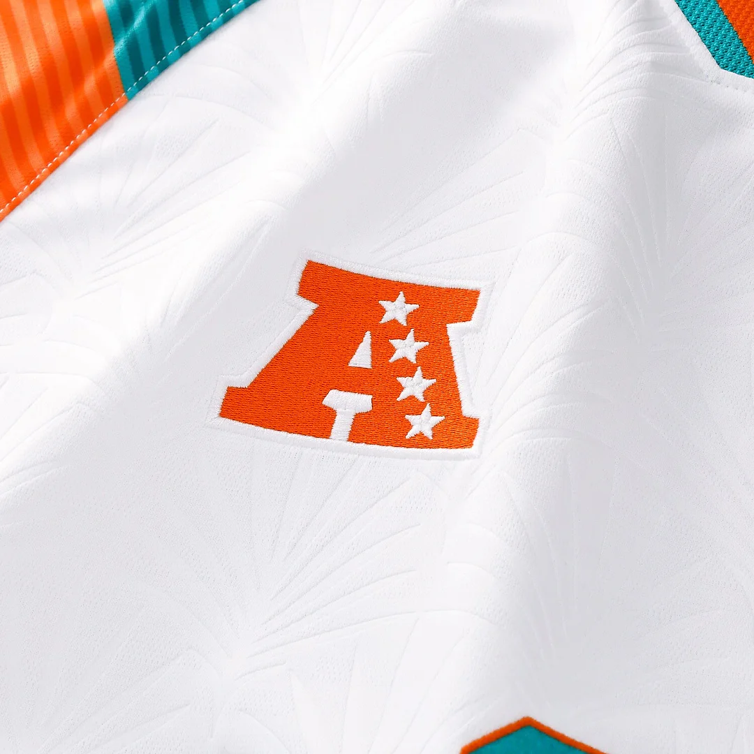 Zennovawear Miami Dolphins Youth Football x Football V-Neck Fan Top - White