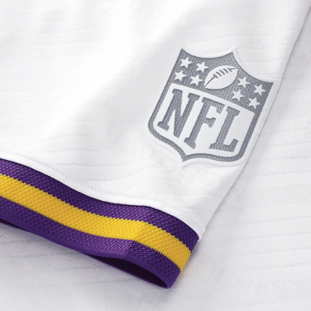 Zennovawear Minnesota Vikings Youth Football x Football V-Neck Fan Top - White