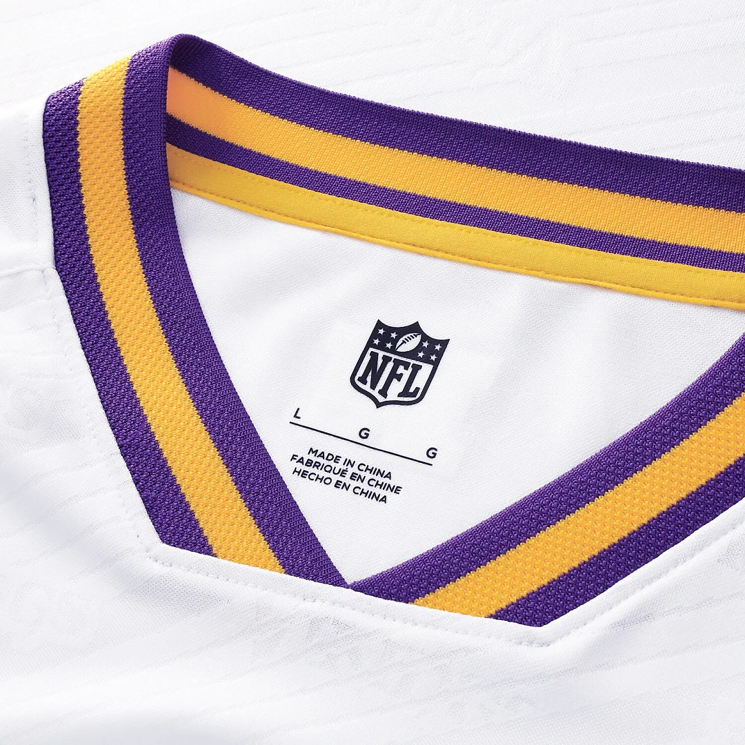 Zennovawear Minnesota Vikings Youth Football x Football V-Neck Fan Top - White