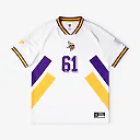 Zennovawear Minnesota Vikings Youth Football x Football V-Neck Fan Top - White