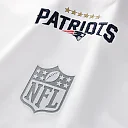 Zennovawear New England Patriots Youth Football x Football V-Neck Fan Top - White