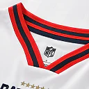 Zennovawear New England Patriots Youth Football x Football V-Neck Fan Top - White