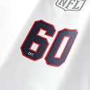 Zennovawear New England Patriots Youth Football x Football V-Neck Fan Top - White