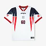 Zennovawear New England Patriots Youth Football x Football V-Neck Fan Top - White