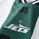 Zennovawear New York Jets Youth Football x Football V-Neck Fan Top - White