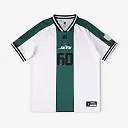 Zennovawear New York Jets Youth Football x Football V-Neck Fan Top - White