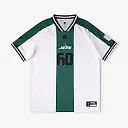 Zennovawear New York Jets Youth Football x Football V-Neck Fan Top - White