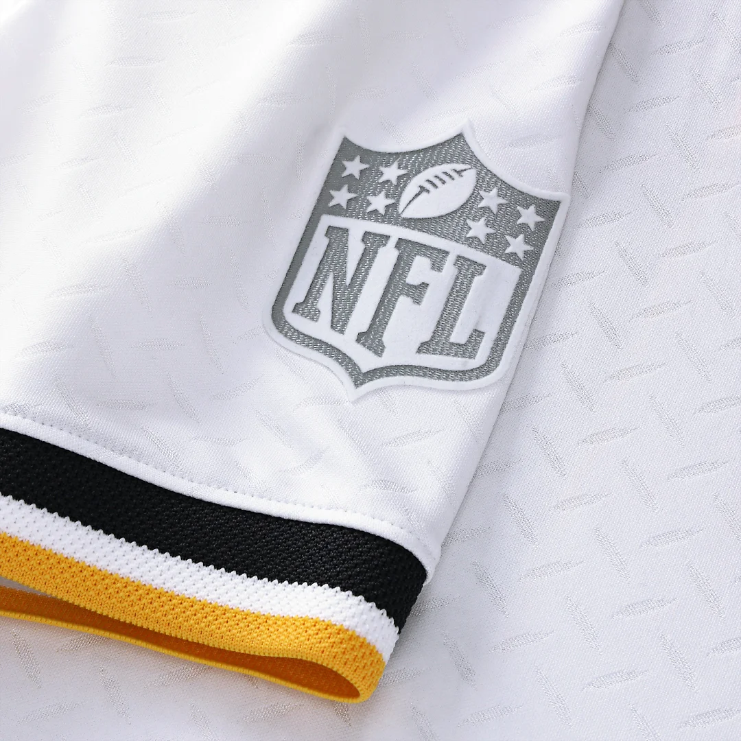 Zennovawear Pittsburgh Steelers Youth Football x Football V-Neck Fan Top - White