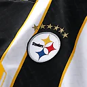 Zennovawear Pittsburgh Steelers Youth Football x Football V-Neck Fan Top - White