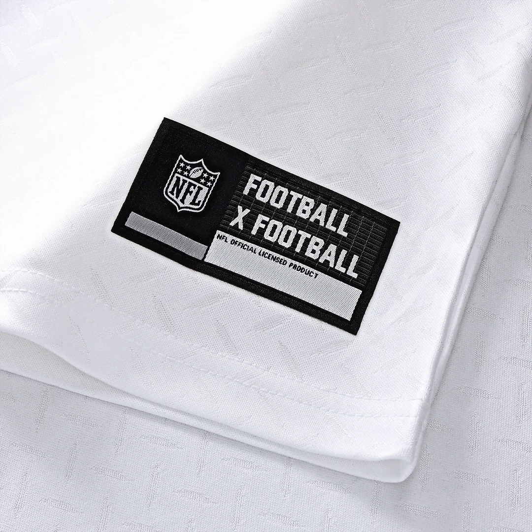 Zennovawear Pittsburgh Steelers Youth Football x Football V-Neck Fan Top - White