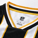 Zennovawear Pittsburgh Steelers Youth Football x Football V-Neck Fan Top - White