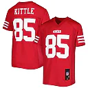 Zennovawear George Kittle San Francisco 49ers Youth Replica Jersey - Scarlet