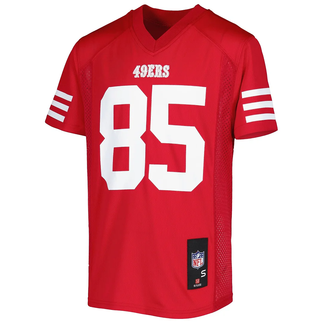 Zennovawear George Kittle San Francisco 49ers Youth Replica Jersey - Scarlet