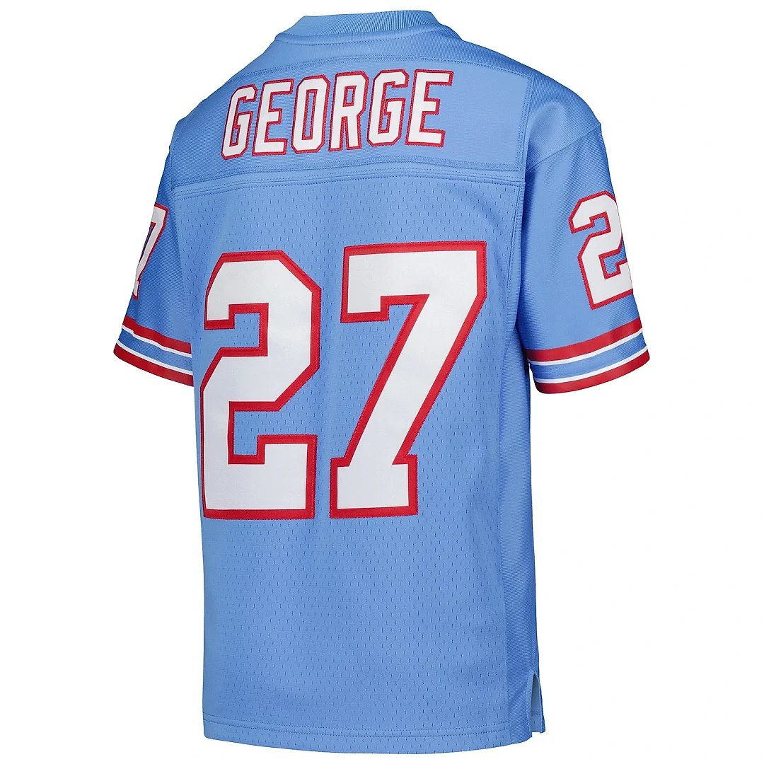 Zennovawear Youth Houston Oilers Eddie George Mitchell & Ness Light Blue Gridiron Classics 1997 Retired Player Legacy Jersey