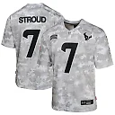 Zennovawear Youth Houston Texans C.J. Stroud Arctic Camo 2024 Salute to Service Game Jersey