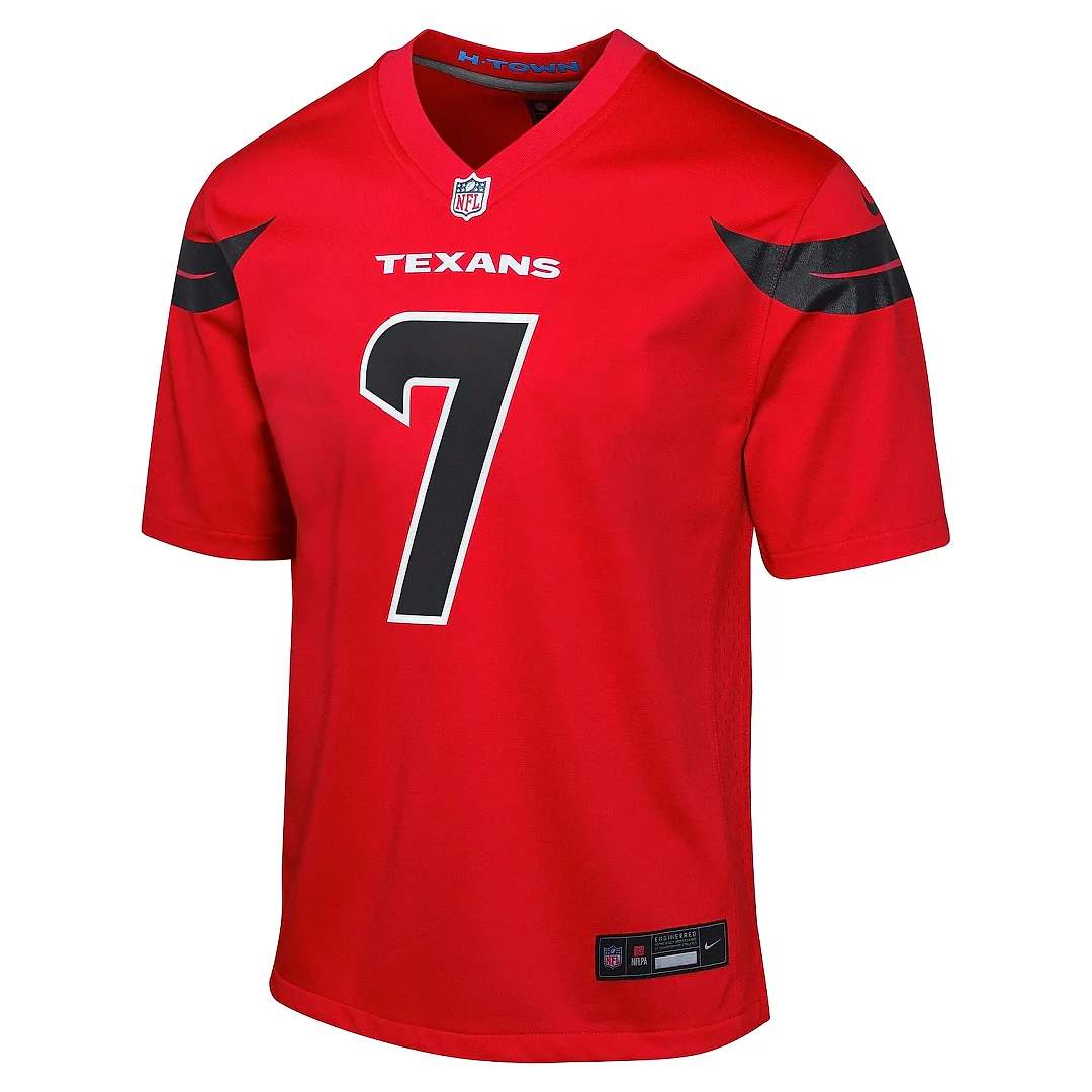 Zennovawear Youth Houston Texans C.J. Stroud Red Alternate Game Jersey