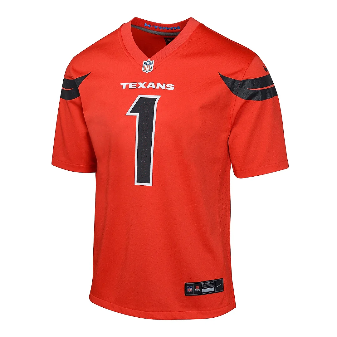 Zennovawear Youth Houston Texans Stefon Diggs Red Alternate Player Game Jersey