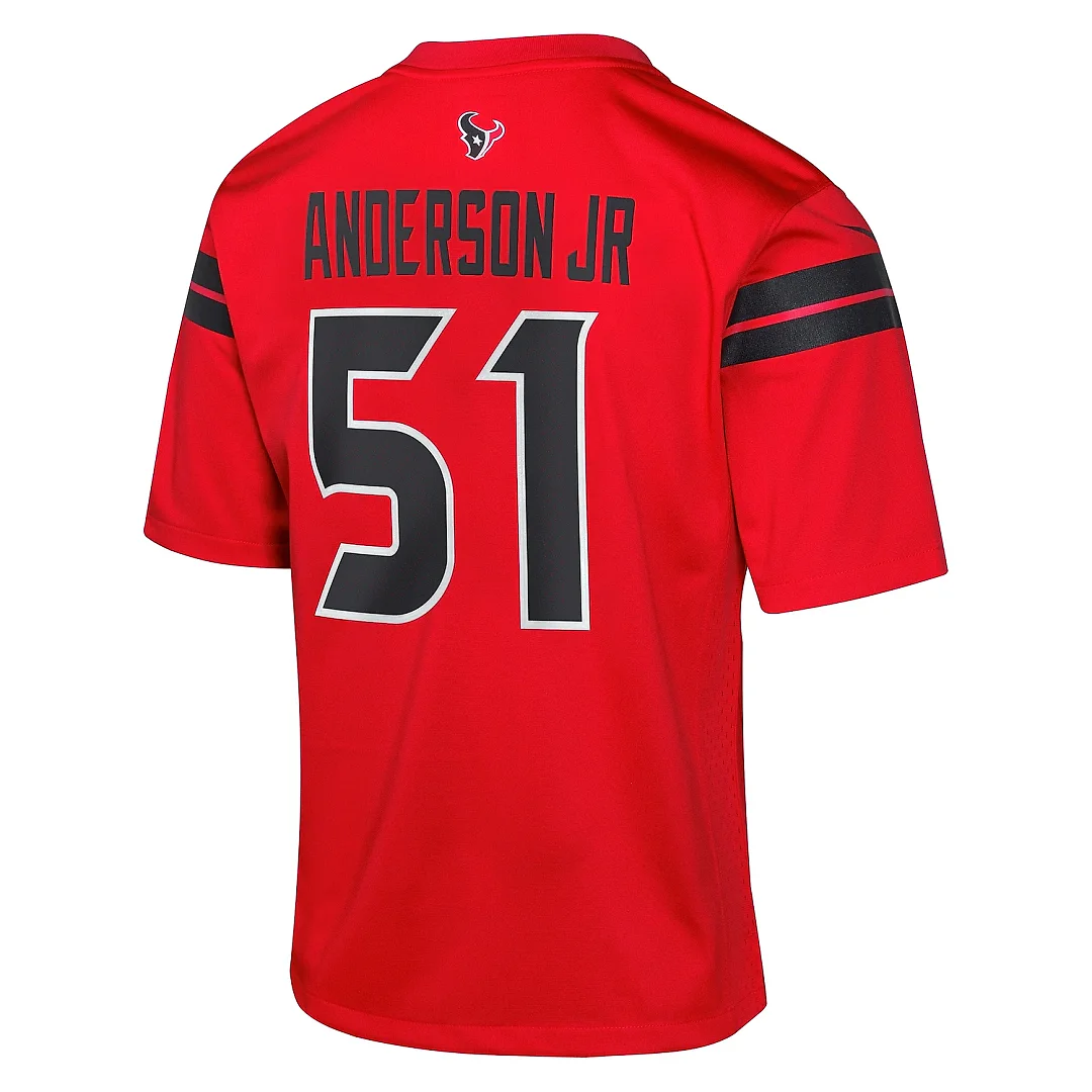 Zennovawear Youth Houston Texans Will Anderson Jr. Red Alternate Game Jersey