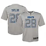 Zennovawear Youth Indianapolis Colts Jonathan Taylor Gray Atmosphere Game Jersey