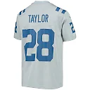 Zennovawear Youth Indianapolis Colts Jonathan Taylor Gray Inverted Team Game Jersey