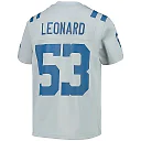 Zennovawear Youth Indianapolis Colts Shaquille Leonard Gray Inverted Team Game Jersey